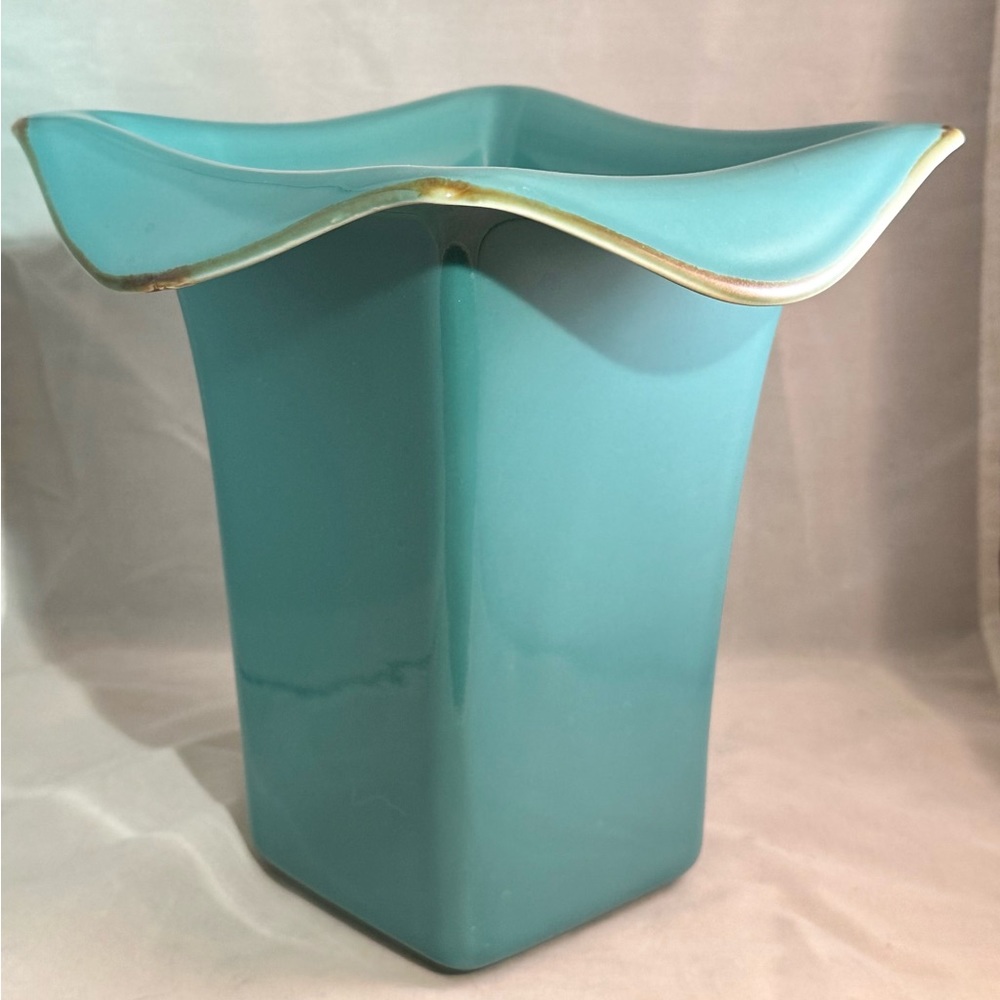 Southern Living TUSCAN Turquoise Blue Vase. Used as a display to stage a house.